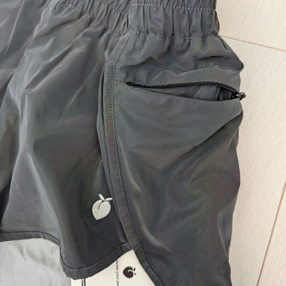 NWT Flexliving Rainbow Reflective Track Shorts Size XS - Picture 6 of 7